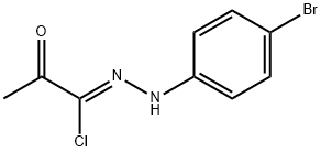 N-(4-bromophenyl)-2-oxopropanehydrazonoyl chloride Struktur