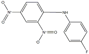 N-(4-fluorophenyl)-2,4-dinitroaniline Struktur