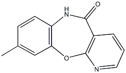 9-methylpyrido[2,3-b][1,5]benzoxazepin-5(6H)-one Struktur