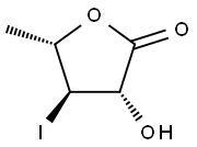 3-hydroxy-4-iodo-5-methyldihydrofuran-2(3H)-one Struktur