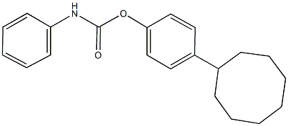 4-cyclooctylphenyl phenylcarbamate Struktur