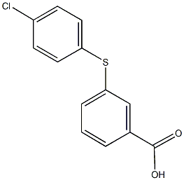 3-[(4-chlorophenyl)sulfanyl]benzoic acid Struktur