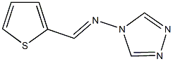 N-(2-thienylmethylene)-N-(4H-1,2,4-triazol-4-yl)amine Struktur