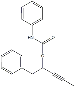 1-benzyl-2-butynyl phenylcarbamate Struktur