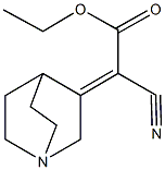 ethyl 1-azabicyclo[2.2.2]oct-3-ylidene(cyano)acetate Struktur