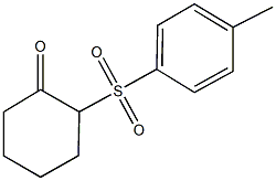 2-[(4-methylphenyl)sulfonyl]cyclohexanone Struktur