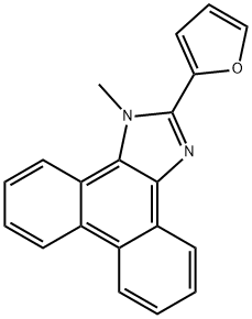 2-(2-furyl)-1-methyl-1H-phenanthro[9,10-d]imidazole Struktur