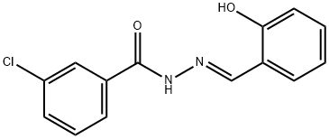 3-chloro-N'-(2-hydroxybenzylidene)benzohydrazide Struktur