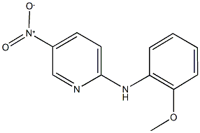 5-nitro-2-(2-methoxyanilino)pyridine Struktur