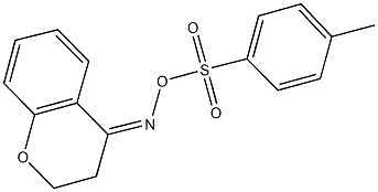 4-{[(4-methylphenyl)sulfonyl]oxyimino}chromane Struktur