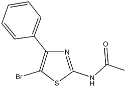 N-(5-bromo-4-phenyl-1,3-thiazol-2-yl)acetamide Struktur