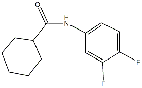 N-(3,4-difluorophenyl)cyclohexanecarboxamide Struktur