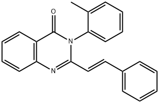 3-(2-methylphenyl)-2-(2-phenylvinyl)-4(3H)-quinazolinone Struktur