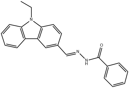 N'-[(9-ethyl-9H-carbazol-3-yl)methylene]benzohydrazide Struktur