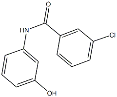 3-chloro-N-(3-hydroxyphenyl)benzamide Struktur