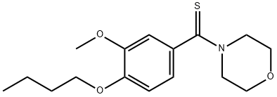 4-(4-butoxy-3-methoxybenzothioyl)morpholine Struktur