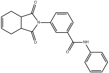 3-(1,3-dioxo-1,3,3a,4,7,7a-hexahydro-2H-isoindol-2-yl)-N-phenylbenzamide Struktur