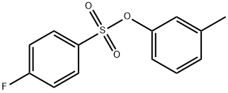 3-methylphenyl 4-fluorobenzenesulfonate Struktur