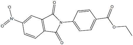 ethyl 4-{5-nitro-1,3-dioxo-1,3-dihydro-2H-isoindol-2-yl}benzoate Struktur