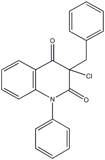 3-benzyl-3-chloro-1-phenyl-2,4(1H,3H)-quinolinedione Struktur