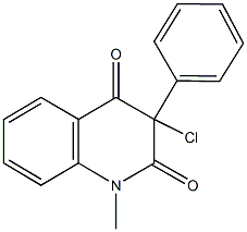 3-chloro-1-methyl-3-phenyl-2,4(1H,3H)-quinolinedione Struktur