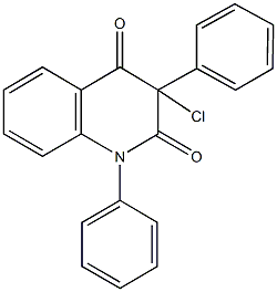 3-chloro-1,3-diphenyl-2,4(1H,3H)-quinolinedione Struktur