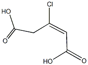 3-chloropent-2-enedioic acid Struktur