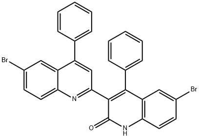 6,6'-dibromo-4,4'-diphenyl-1,2-dihydro-2',3-biquinolin-2-one Struktur