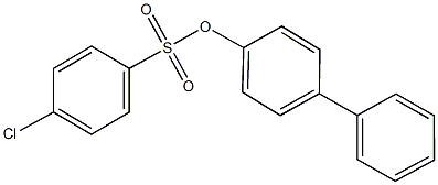 [1,1'-biphenyl]-4-yl 4-chlorobenzenesulfonate Struktur