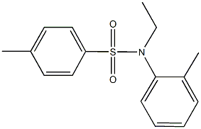 N-ethyl-4-methyl-N-(2-methylphenyl)benzenesulfonamide Struktur