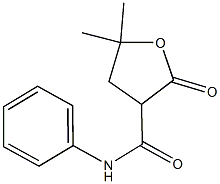 5,5-dimethyl-2-oxo-N-phenyltetrahydro-3-furancarboxamide Struktur