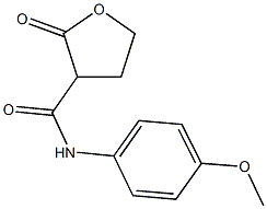 N-(4-methoxyphenyl)-2-oxotetrahydro-3-furancarboxamide Struktur