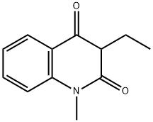 3-ethyl-4-hydroxy-1-methyl-2(1H)-quinolinone Struktur