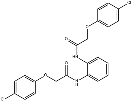 2-(4-chlorophenoxy)-N-(2-{[(4-chlorophenoxy)acetyl]amino}phenyl)acetamide Struktur