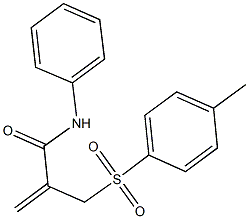 2-{[(4-methylphenyl)sulfonyl]methyl}-N-phenylacrylamide Struktur