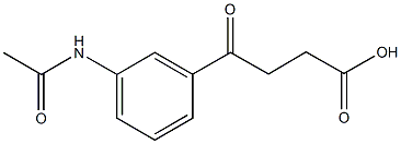 4-[3-(acetylamino)phenyl]-4-oxobutanoic acid Struktur