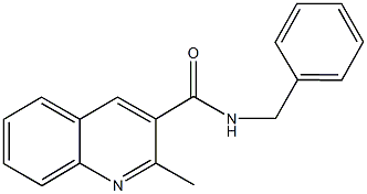 N-benzyl-2-methyl-3-quinolinecarboxamide Struktur