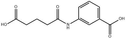 3-[(4-carboxybutanoyl)amino]benzoic acid Struktur