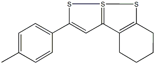 2-(4-methylphenyl)-4,5,6,7-tetrahydro-9lambda~4~-[1,2]dithiolo[1,5-b][1,2]benzodithiole Struktur