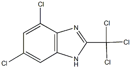 4,6-dichloro-2-(trichloromethyl)-1H-benzimidazole Struktur