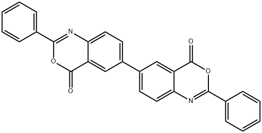 6,6'-bis(2-phenyl-4H-3,1-benzoxazin-4-one) Struktur