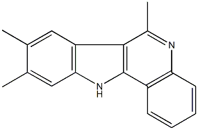 6,8,9-trimethyl-11H-indolo[3,2-c]quinoline Struktur