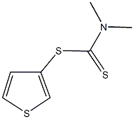 3-thienyl dimethyldithiocarbamate Struktur