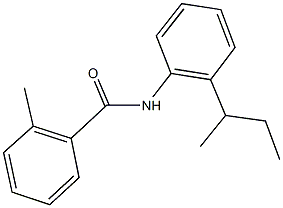 N-(2-sec-butylphenyl)-2-methylbenzamide Struktur