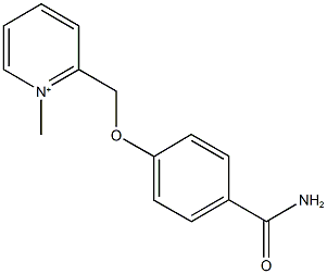 2-{[4-(aminocarbonyl)phenoxy]methyl}-1-methylpyridinium Struktur