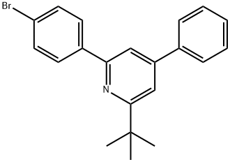 2-(4-bromophenyl)-6-tert-butyl-4-phenylpyridine Struktur