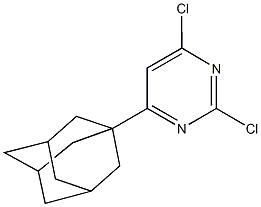 4-(1-adamantyl)-2,6-dichloropyrimidine Struktur