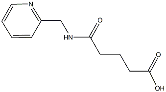 5-oxo-5-[(2-pyridinylmethyl)amino]pentanoic acid Struktur