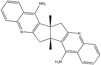 14-amino-6a,13a-dimethyl-6,6a,13,13a-tetrahydroquino[3',2':4,5]pentaleno[2,1-b]quinolin-7-ylamine Struktur