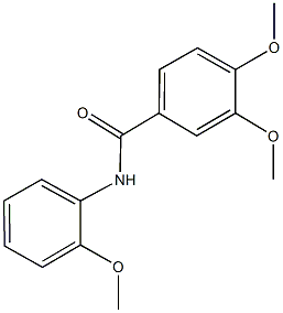 3,4-dimethoxy-N-(2-methoxyphenyl)benzamide Struktur